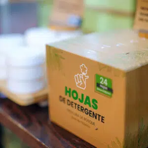 Detergente biodegradable en papel